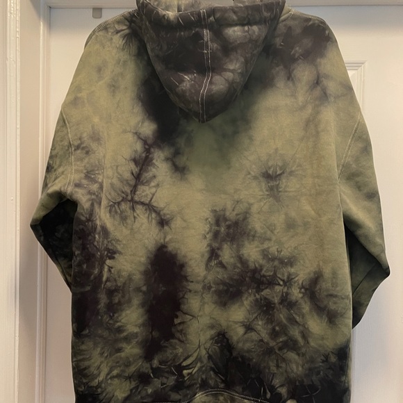 Men’s XL Tie dye green and black anime hoodie - Picture 3 of 4